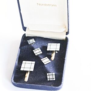 14k Gemstone Cufflinks studs